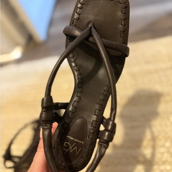 ANTONIO MELANI Brown Strappy Heels - Picture 5 of 6